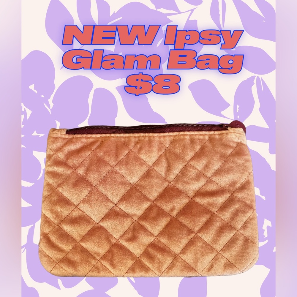 New Ipsy Glam Bag | Pink Quilted Travel Pouch | Makeup Organizer Clutch